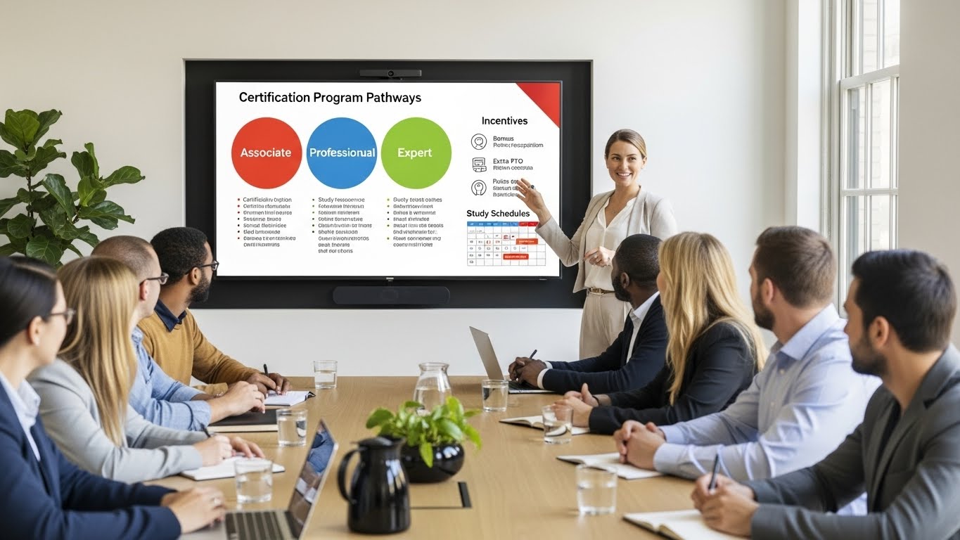 IT certifications and employee development programs for talent retention