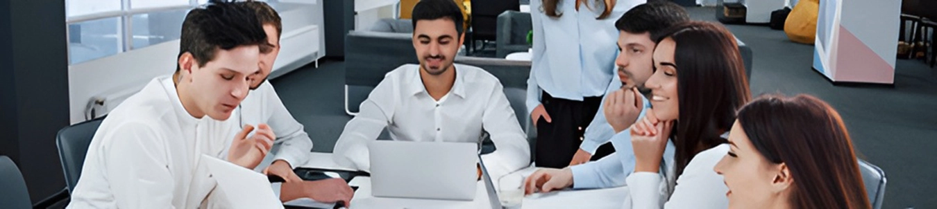 A group of people discussing exciting IT topics