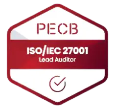 Certifierad ISO 27001 Lead Auditor-märke uppnådd efter att ha deltagit i Iso 27001 Lead Auditor Course and Exam