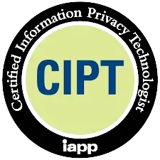 Certificeret Information Privacy Technologist opnået efter at have deltaget i IAPP CIPT Kurset og Eksamen