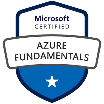 Certifierat Microsoft Azure Fundamentals-märke uppnått efter att ha deltagit i AZ-900-kursen och provet