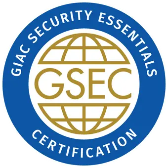 GIAC Security Essentials-märket uppnått efter att ha deltagit i GSEC-kursen och certifieringen