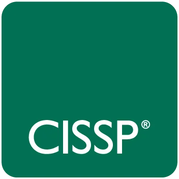 ISC2 Certified Information Sysems Security Professional Certifieringsbadge uppnått efter deltagande på CISSP Kurs