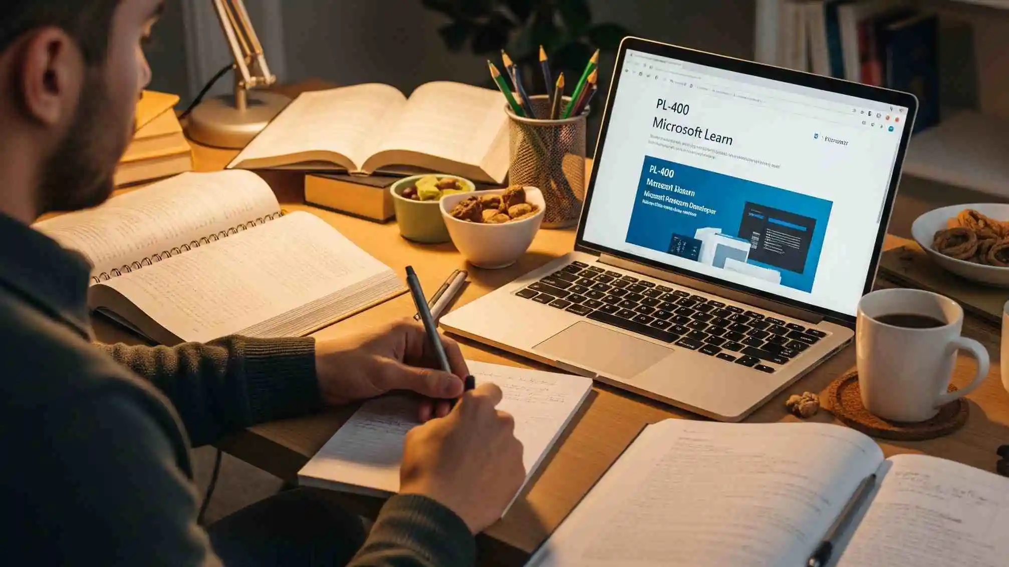 PL-200 eksamensforberedelse med studieveiledninger og øvingsspørsmål